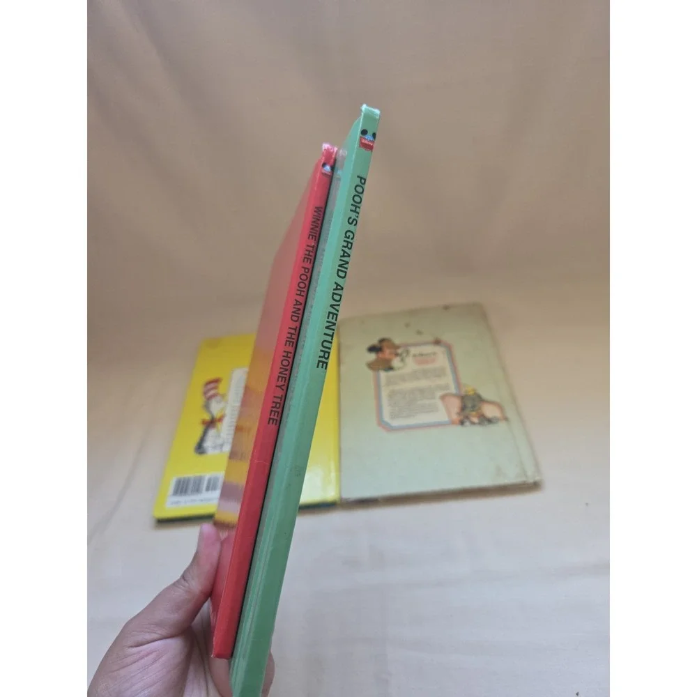 Disney Winnie Pooh Books Lot 4 Dumbo Honey Tree Grand Adventure Bears Kids